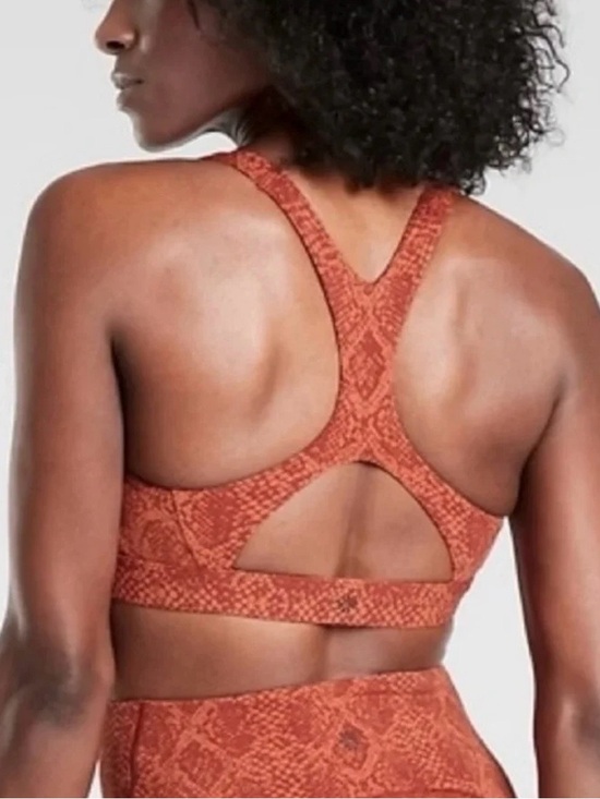 Athleta Other - Athleta D-DD Ultimate Snake-Print Sports Bra Russet Brown Size Small NWT